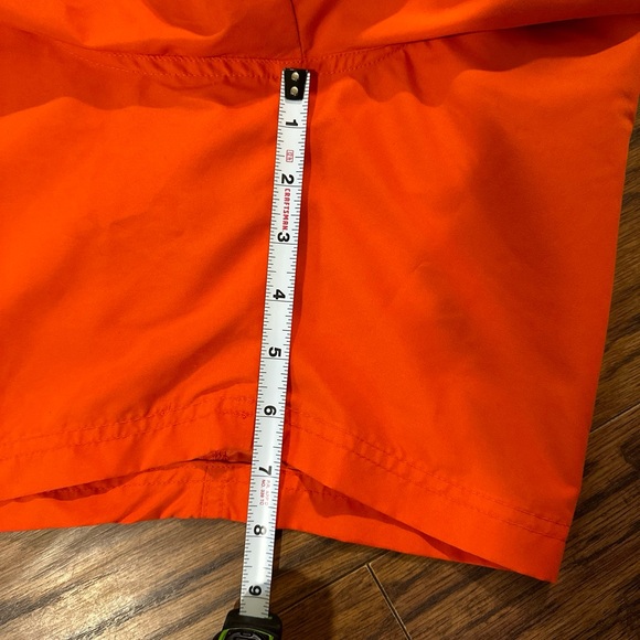 Boca Classics Mens Swim Shorts Orange Drawstring Pockets - Picture 5 of 7